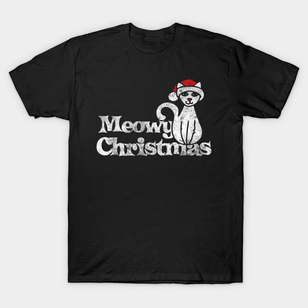 Meowy Christmas T-Shirt by bubbsnugg